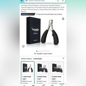 Swissklip Toenail Clippers I Heavy Duty Toe Nail Clippers